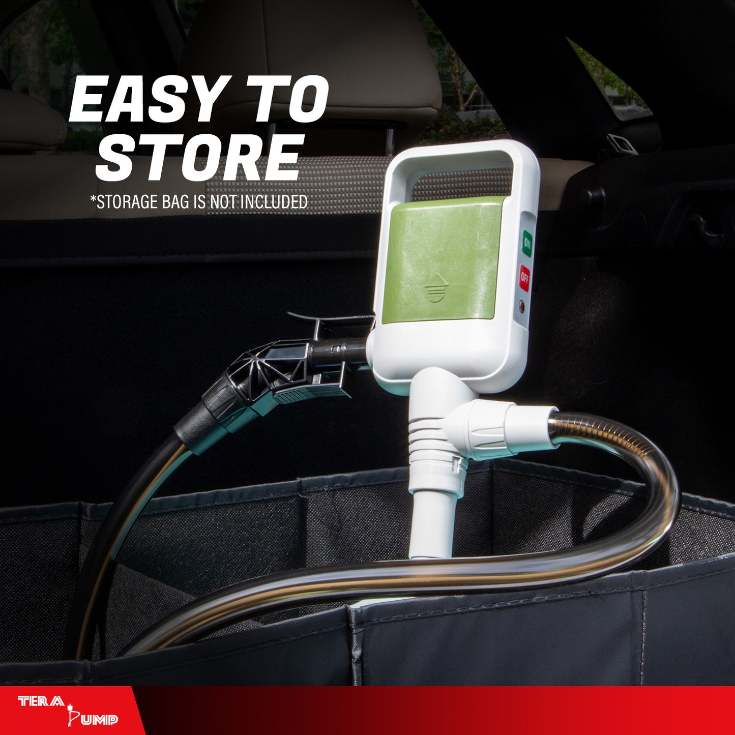 TRCDA | 2nd Gen Easy Handle Auto-Stop Battery Powered Fuel Transfer Pump