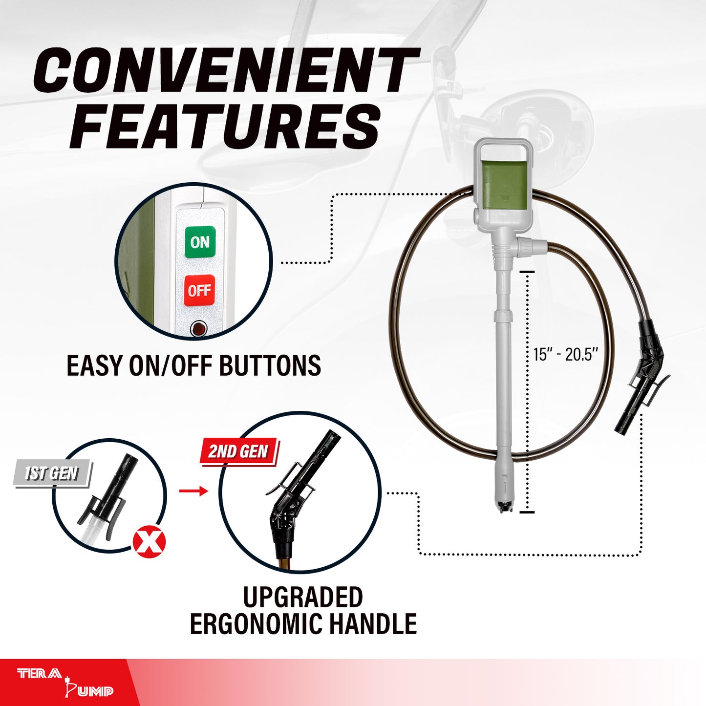 TRCDA-XL | Battery Powered Telescopic Fuel Transfer Pump