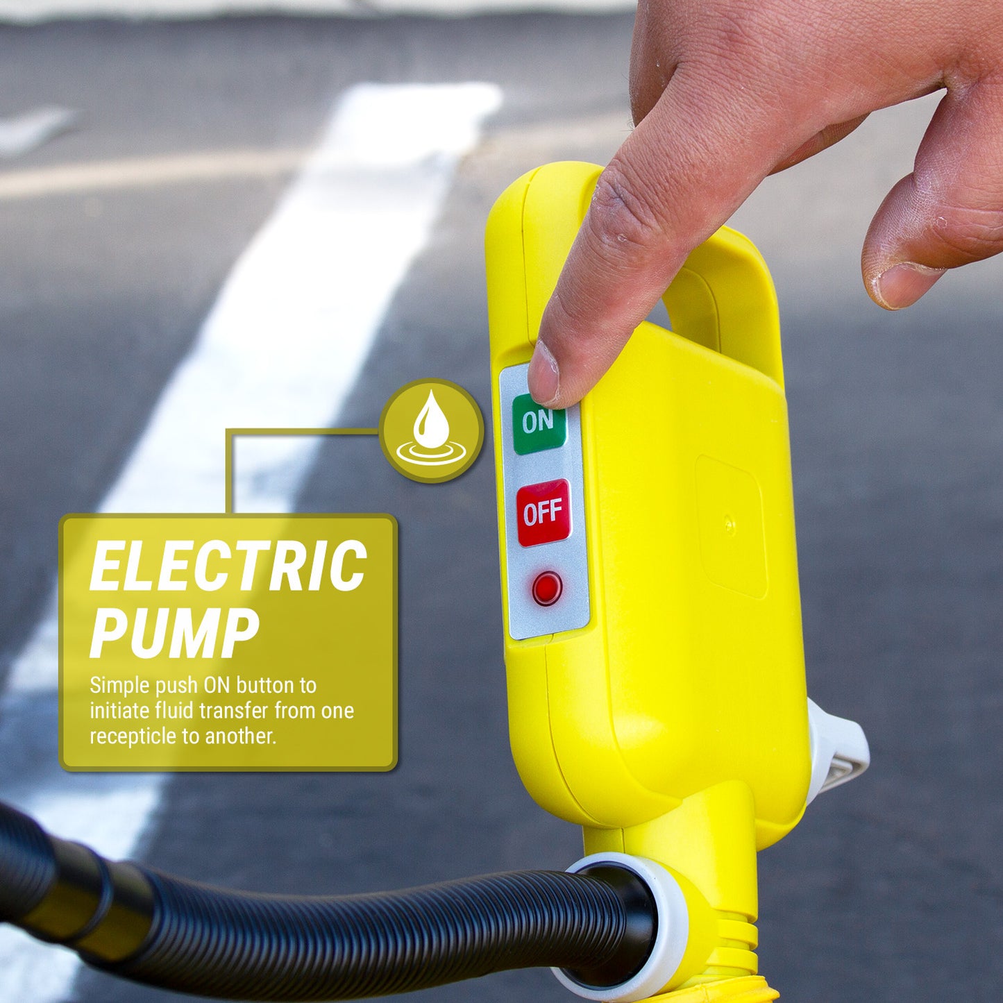 TRCDM | Easy Handle Flow Control Battery Powered Transfer Pump