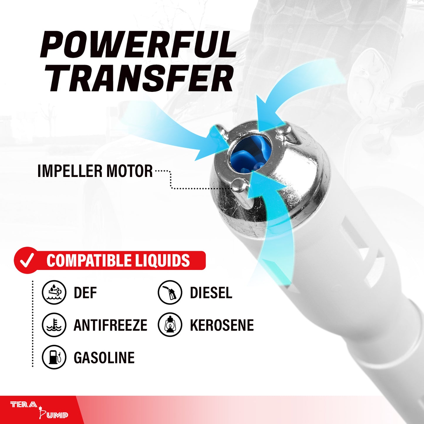 TRCDM | 2nd Gen Easy Handle Flow Control Battery Powered Fuel Transfer Pump