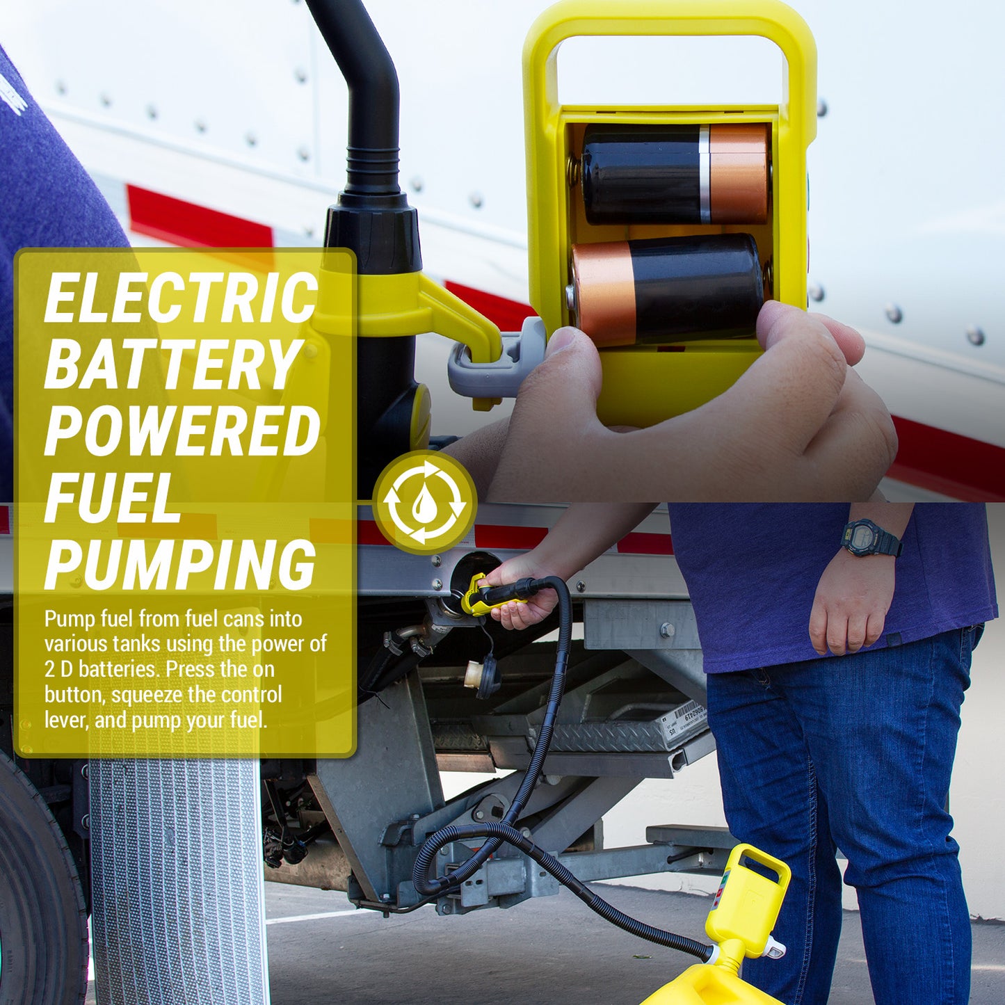 TRCDM | Easy Handle Flow Control Battery Powered Transfer Pump