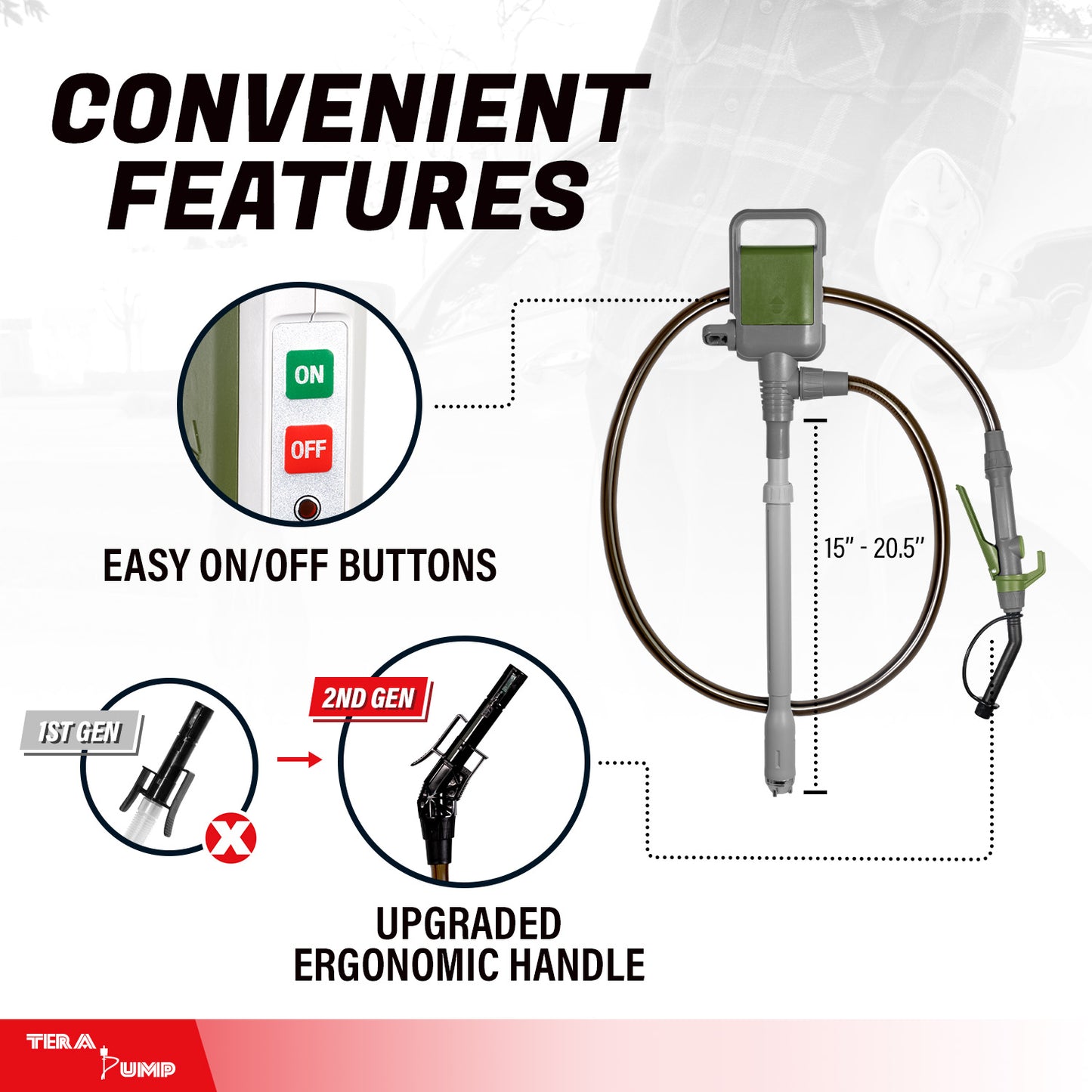 TRCDM-XL | Battery Powered Telescopic Fuel Transfer Pump
