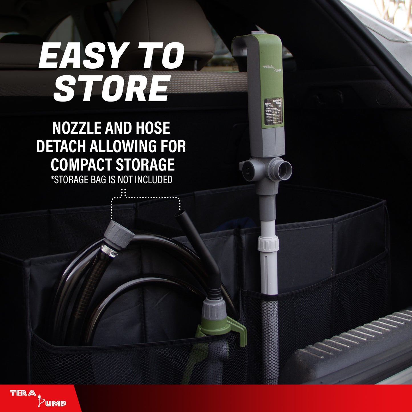 TREP04L | 2nd Gen. Rechargeable Battery Fuel Transfer Pump - 10ft Vinyl Hose