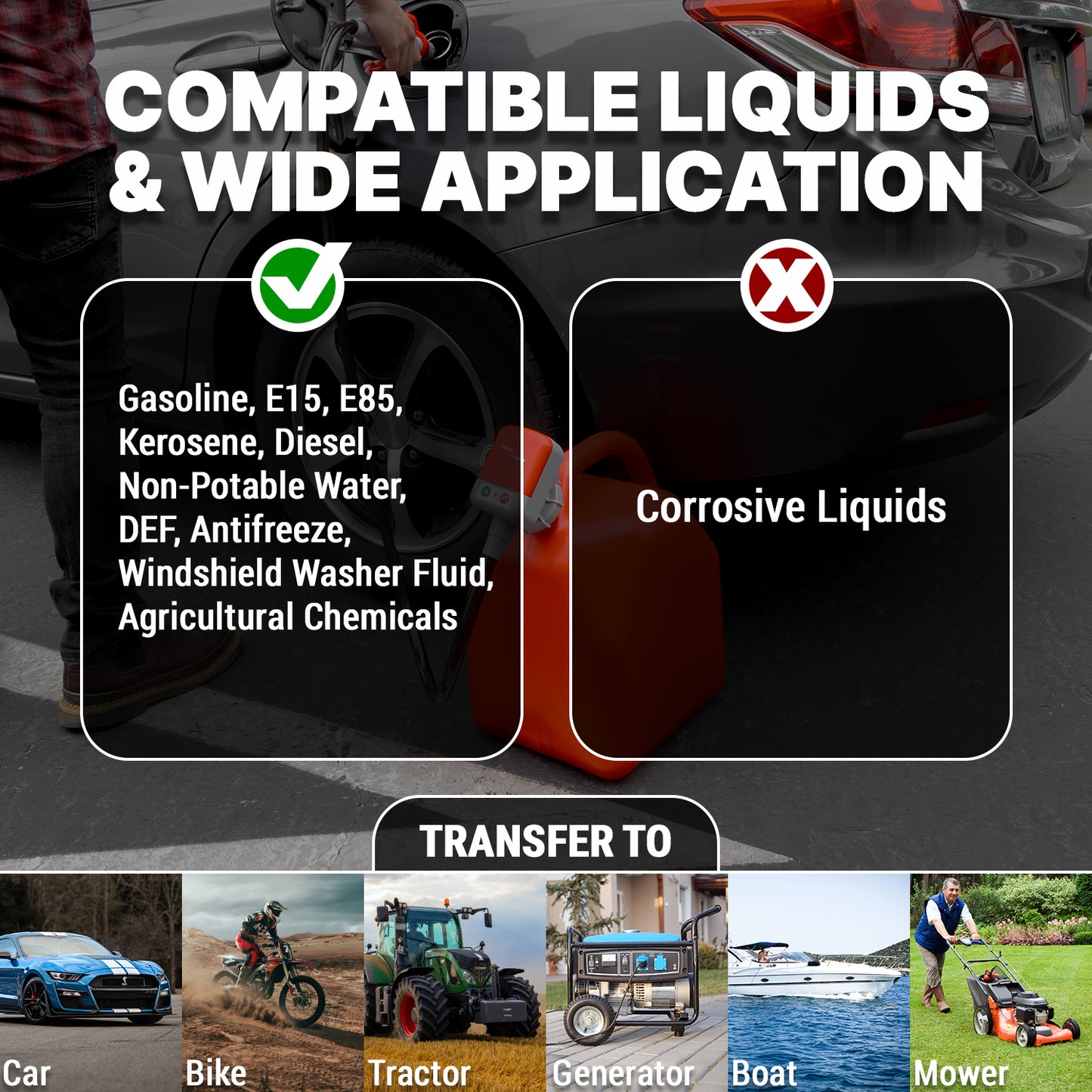TRFA02-MTX | 2nd Gen. Gas Can Battery Powered Fuel Transfer Pump