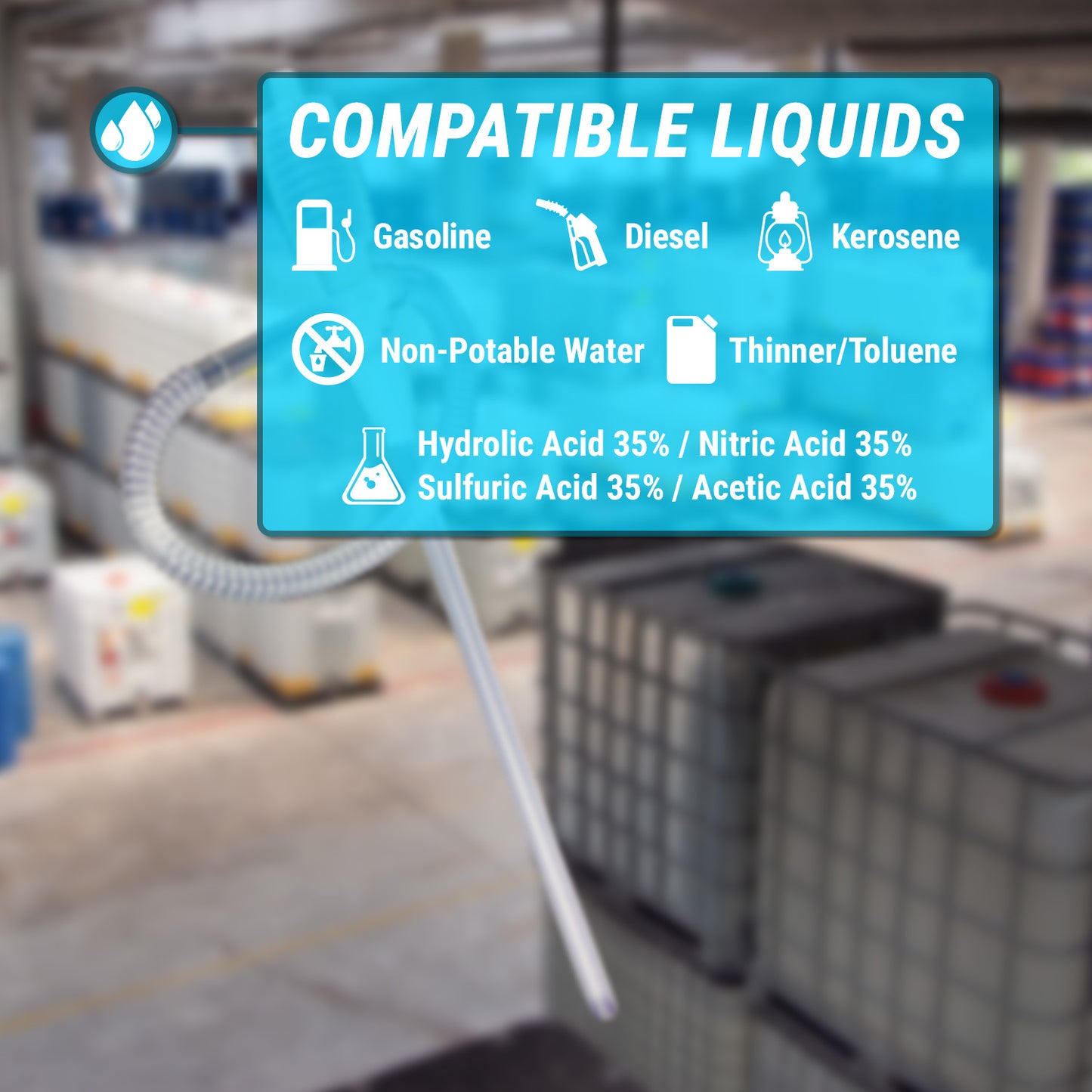 TRCSIPHON | Chemical Resistant Siphon Pump