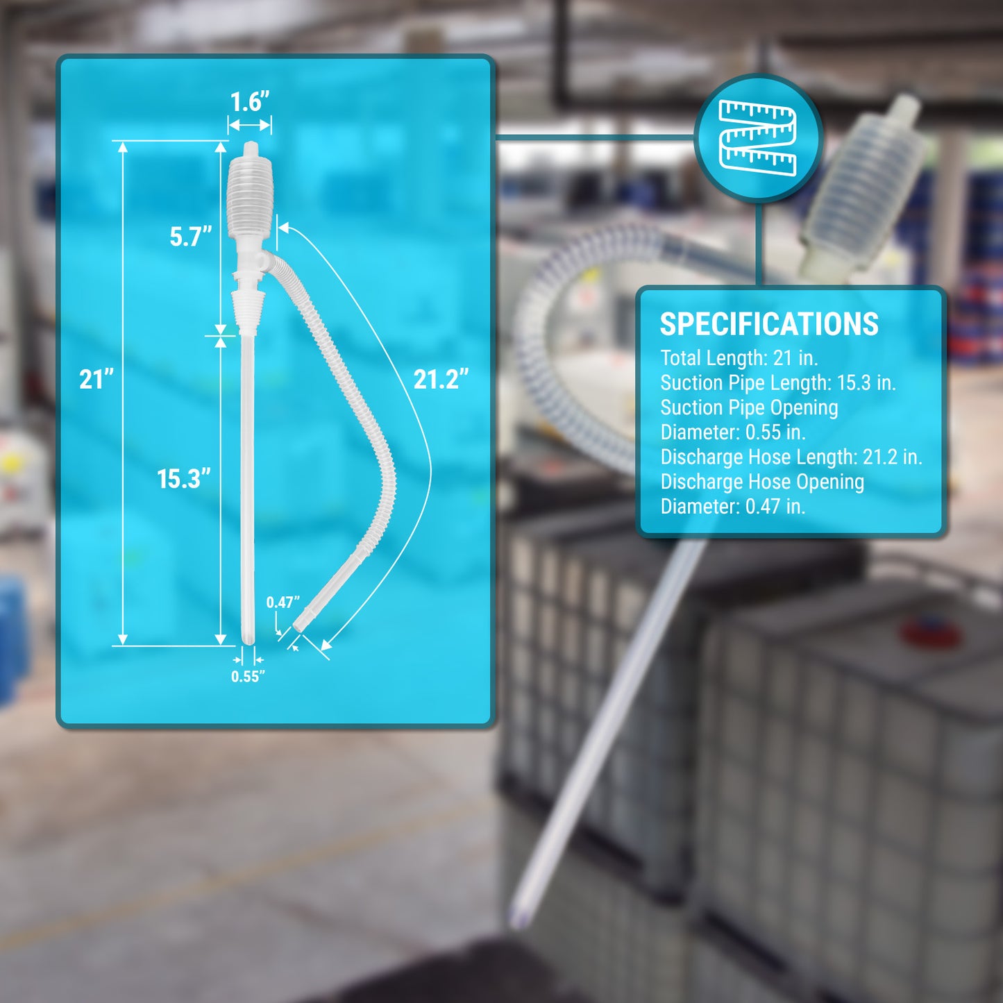 TRCSIPHON | Chemical Resistant Siphon Pump