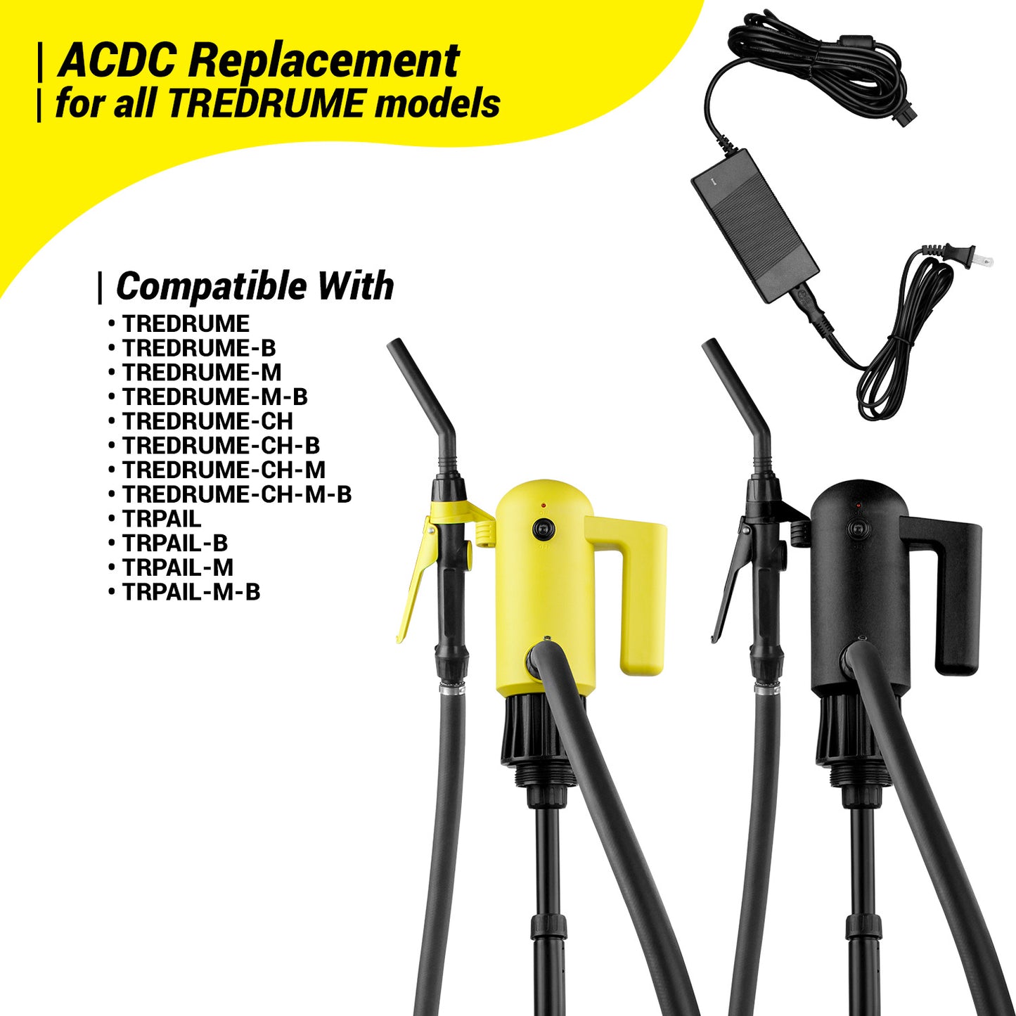 TREDRUME-ACDC | Replacement Power Cord for TREDRUME & TREDRUME-CH