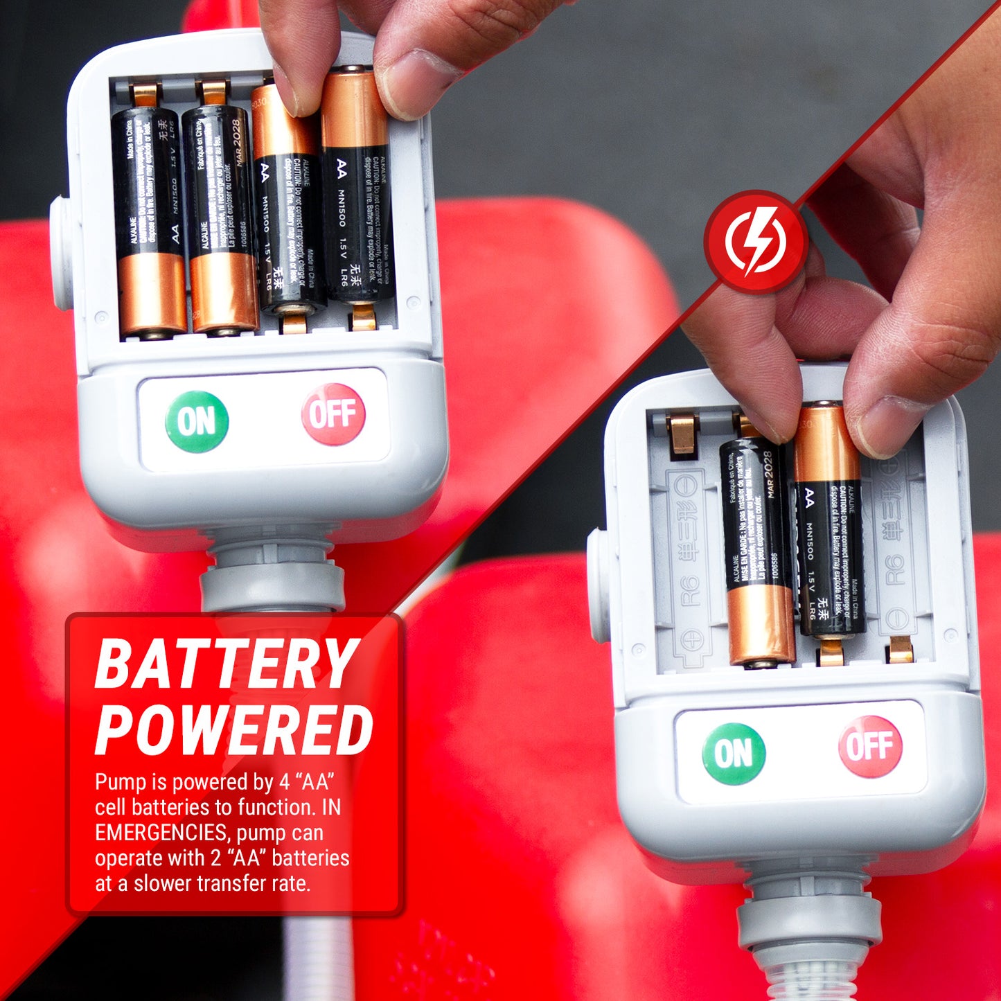 TRFA01-XL | Utility Jug Battery Powered Fuel Transfer Pump