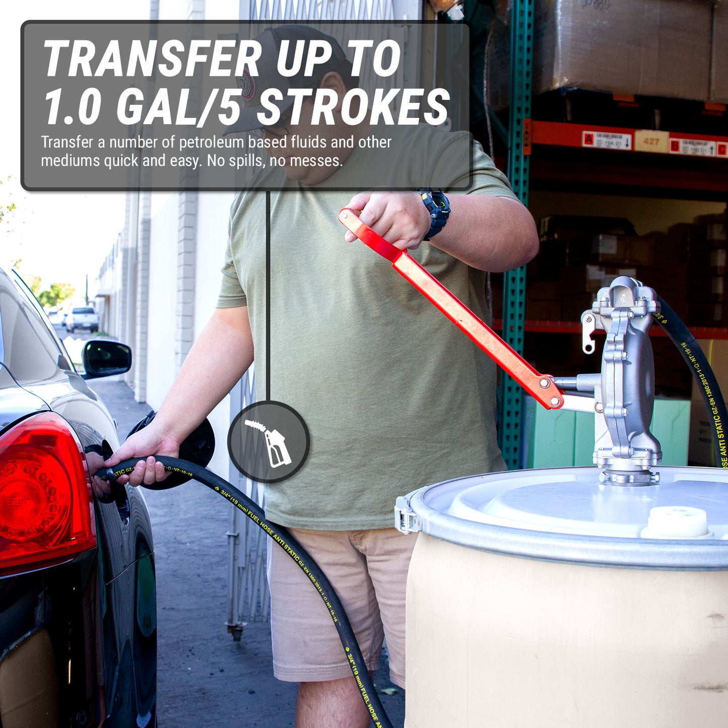 TRPISTON01 | Double Diaphragm Lever-Action Drum Barrel Pump