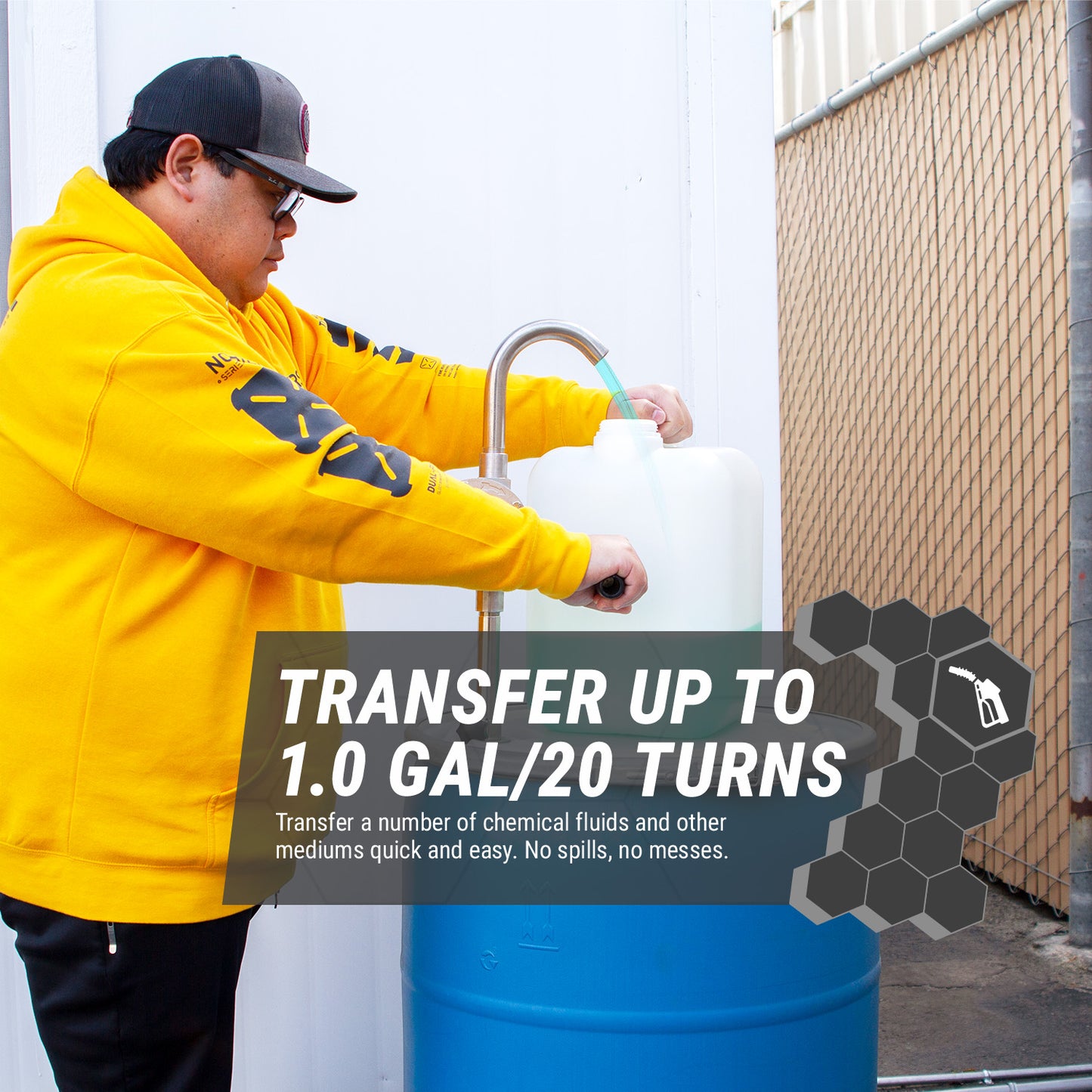 TRWSSL | 304 Stainless Steel Rotary-Action Drum Barrel Pump