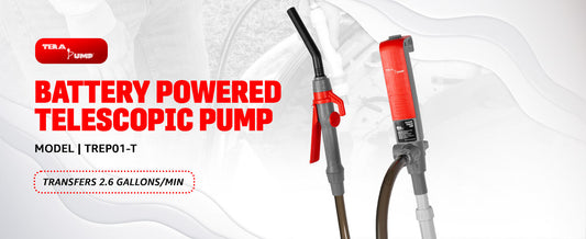 TREP01-T - Telescopic Battery Powered Fuel Transfer Pump