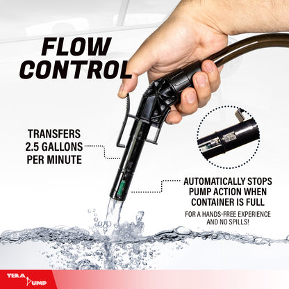 TRCDA | 2nd Gen Easy Handle Auto-Stop Battery Powered Fuel Transfer Pump
