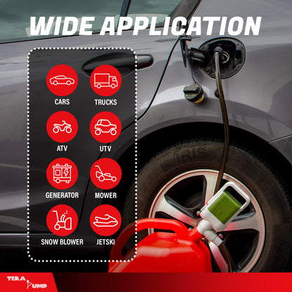 TRCDA | 2nd Gen Easy Handle Auto-Stop Battery Powered Fuel Transfer Pump
