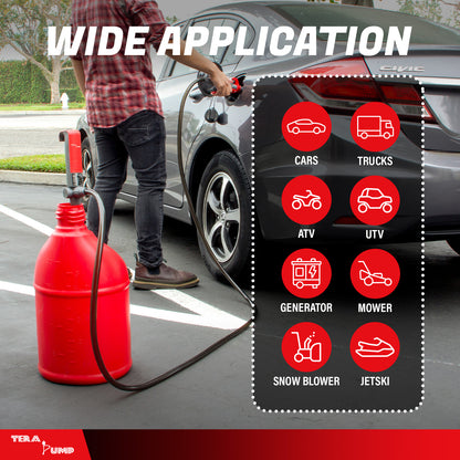 TREP01-TXL | 2nd Gen. Telescopic Battery Powered Fuel Transfer Pump, 10 ft. Hose