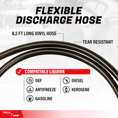 TREP03 | 2nd Gen. Electric Liquid Transfer Pump, 8ft Hose