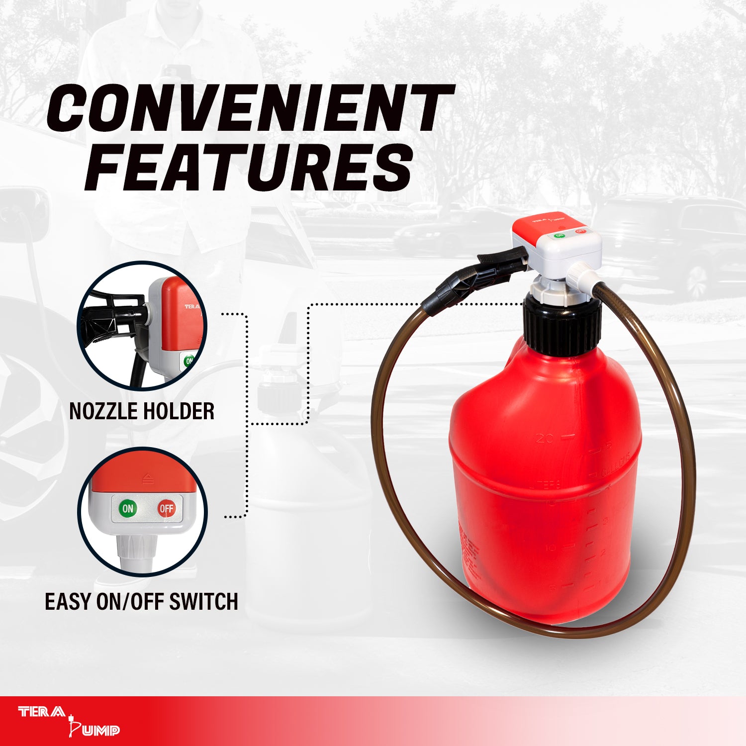 TRFA01-XL | 2nd GEN. Utility Jug Battery Powered Fuel Transfer