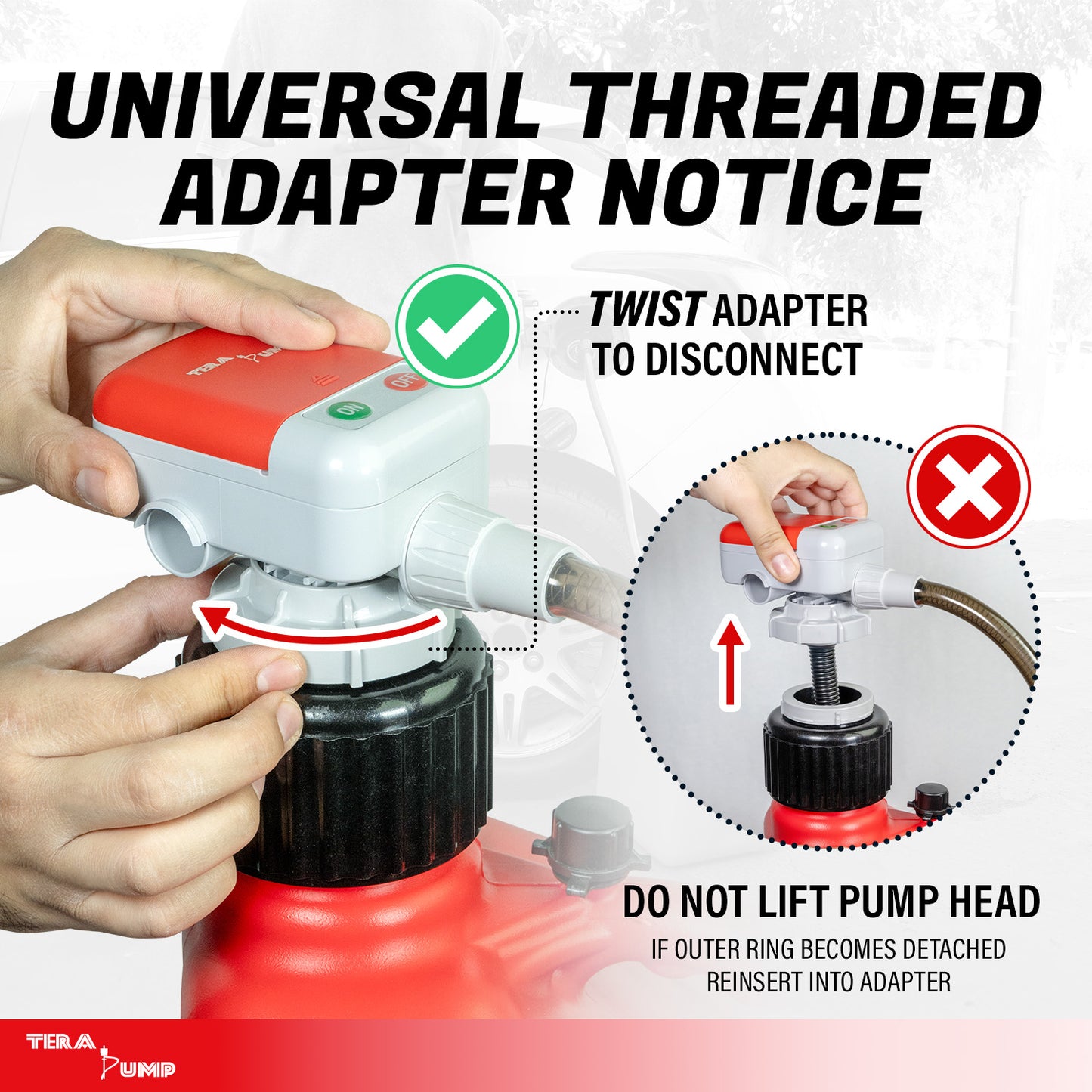 TRFA01-XL | 2nd GEN. Utility Jug Battery Powered Fuel Transfer Pump