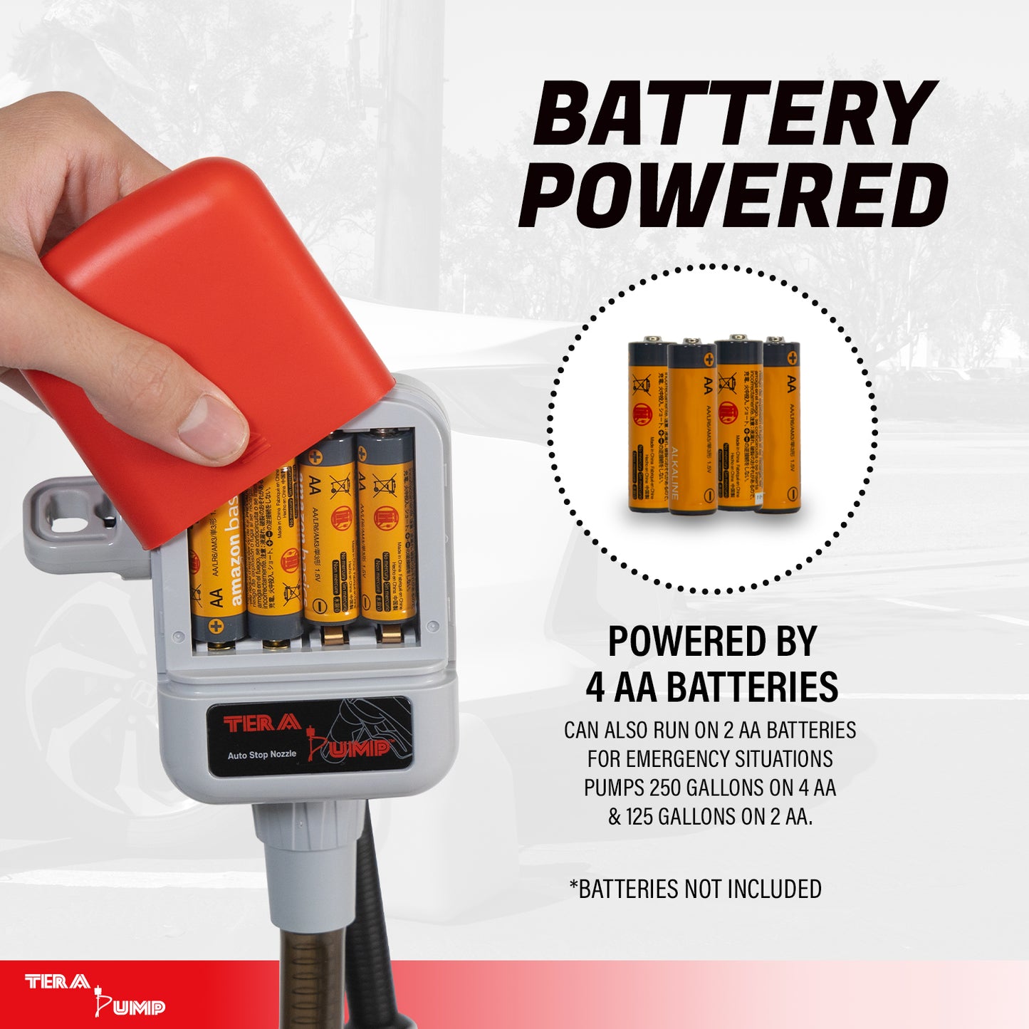 TRFA03 | Universal Gas Can Battery Powered Fuel Transfer Pump