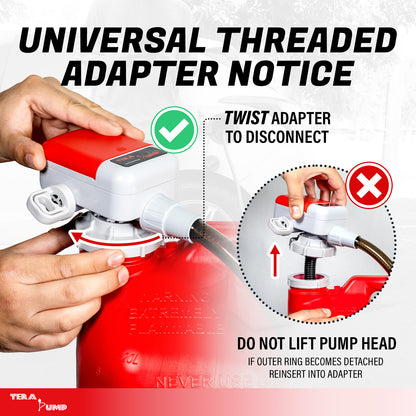TRFA03 | Universal Gas Can Battery Powered Fuel Transfer Pump
