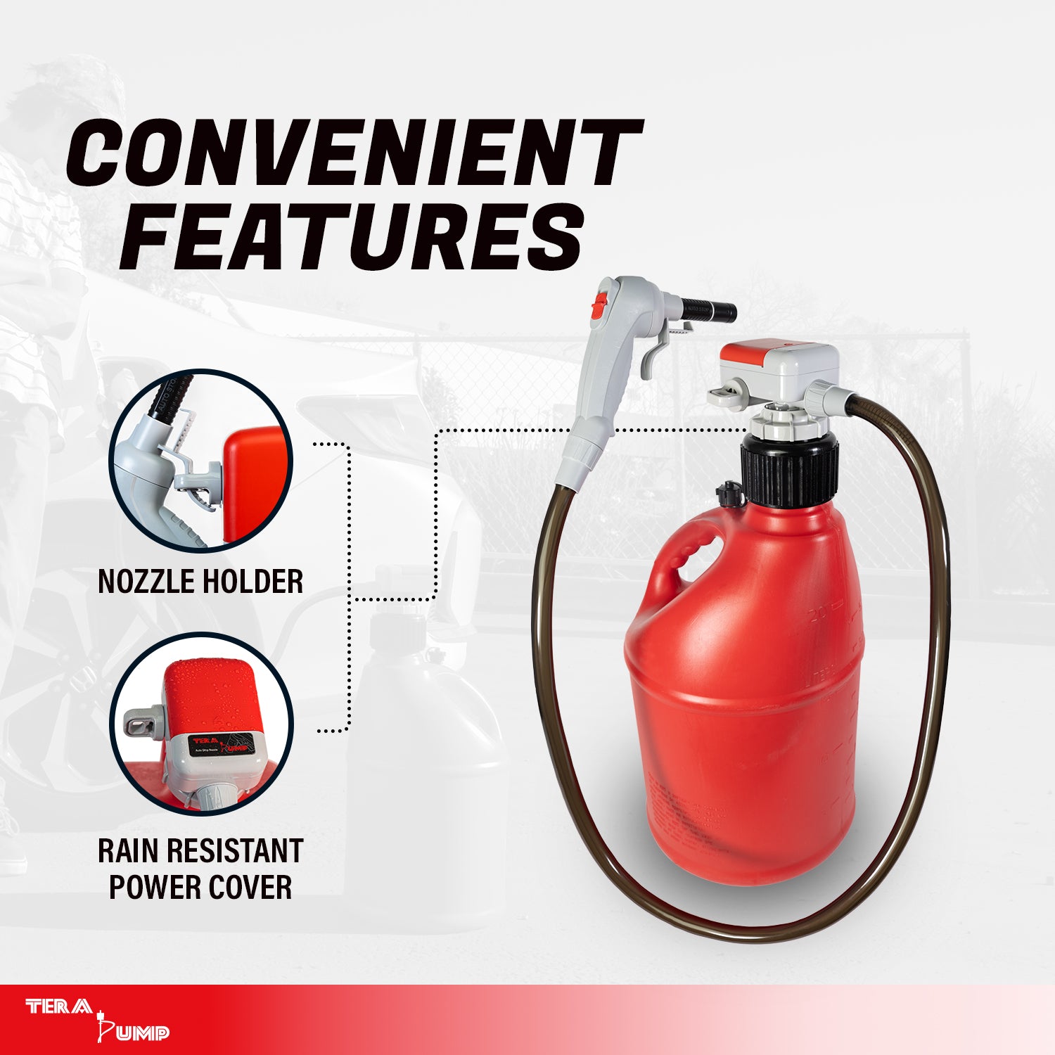 tanapon TRFA03-XL | XL Universal Gas Can Battery Powered Fuel Transfer