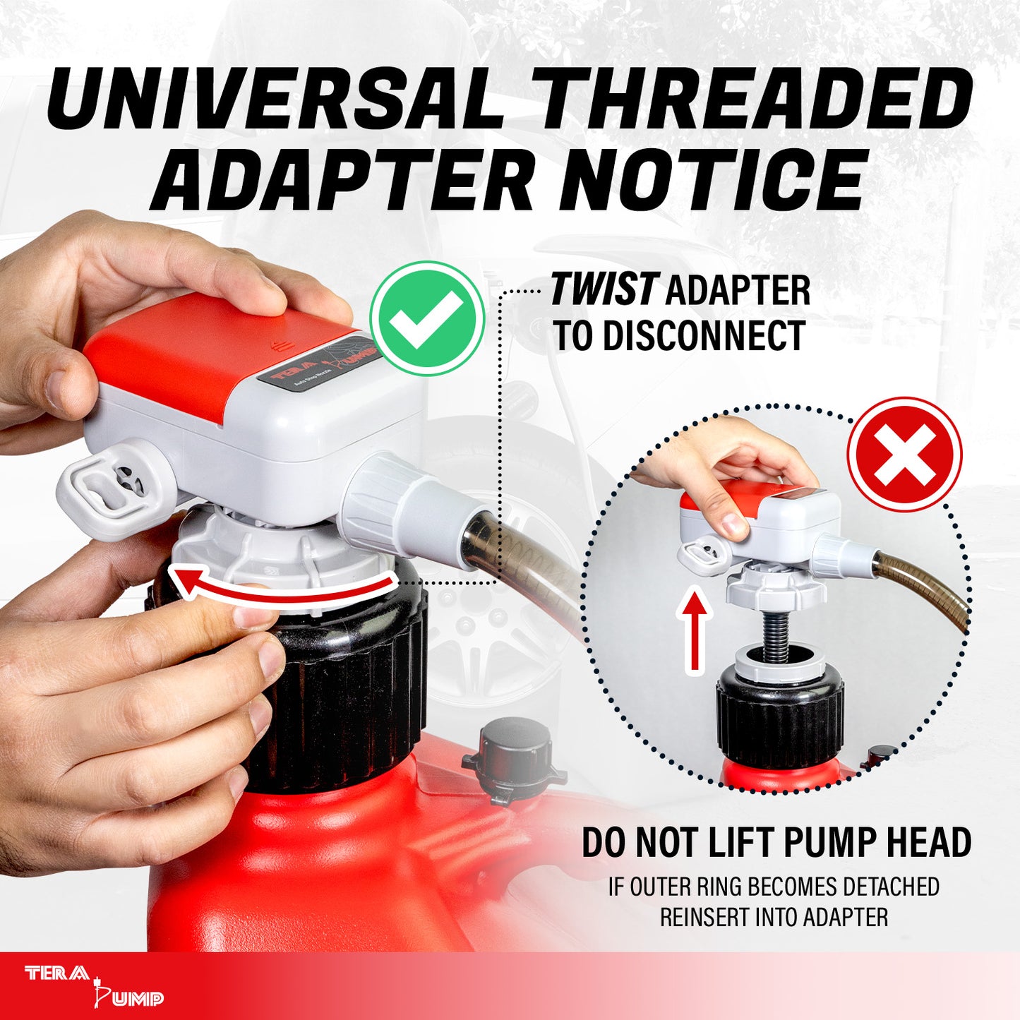 TRFA03-XL | XL Universal Gas Can Battery Powered Fuel Transfer Pump