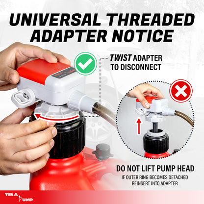 TRFA03-XL | XL Universal Gas Can Battery Powered Fuel Transfer Pump