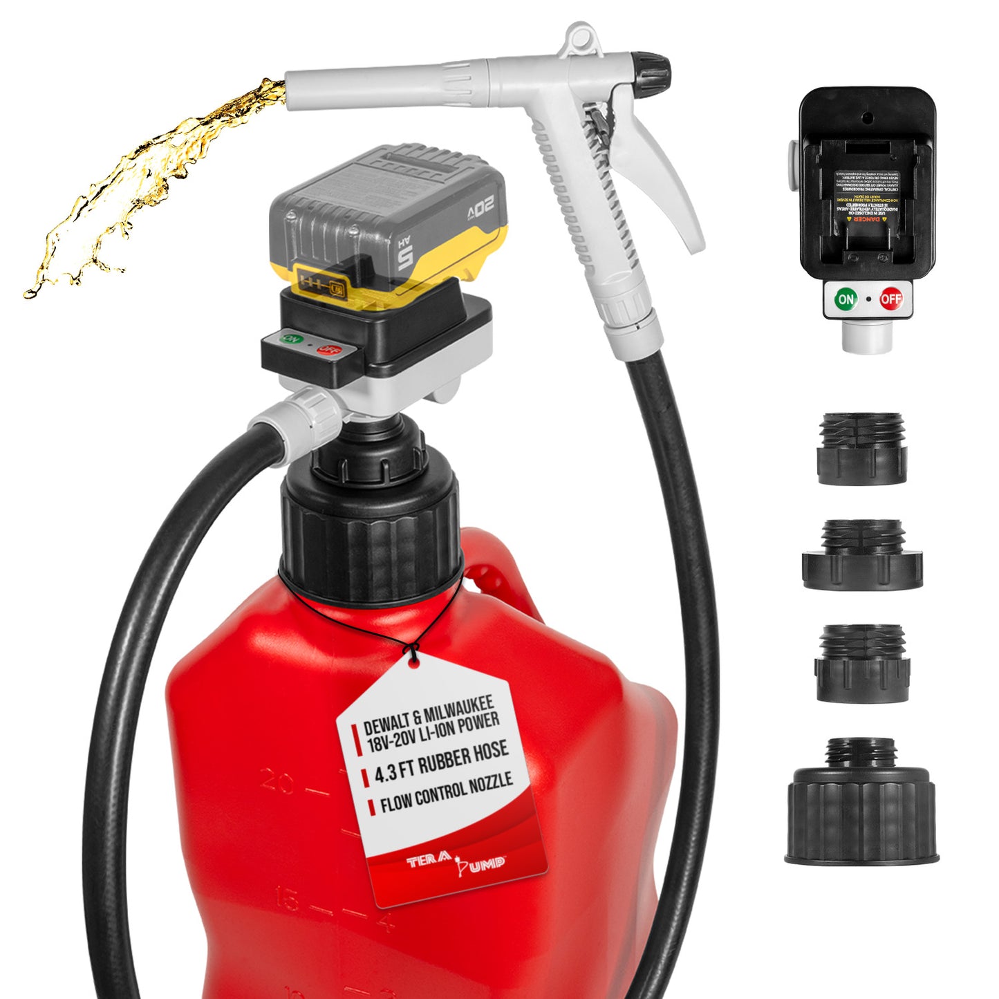 TRLB01MAUL | 18V/20V Tool Battery Powered Fuel Transfer Pump