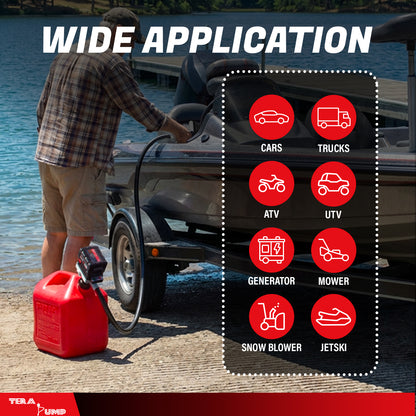 TRLB02AUTO | 18V/20V Tool Battery Powered Auto Stop Fuel Transfer Pump