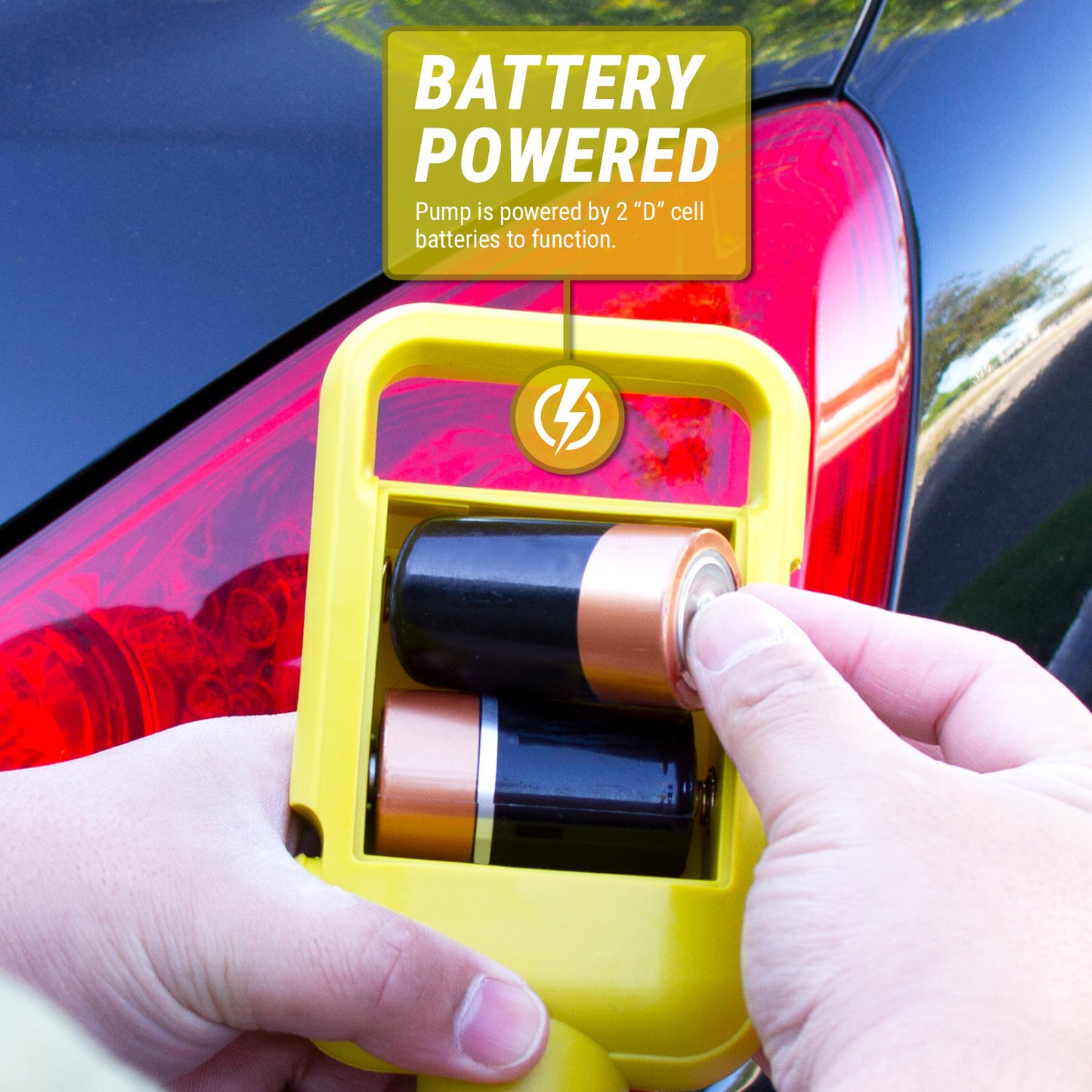 TRCDA | Easy Handle Auto-Stop Battery Powered Fuel Transfer Pump