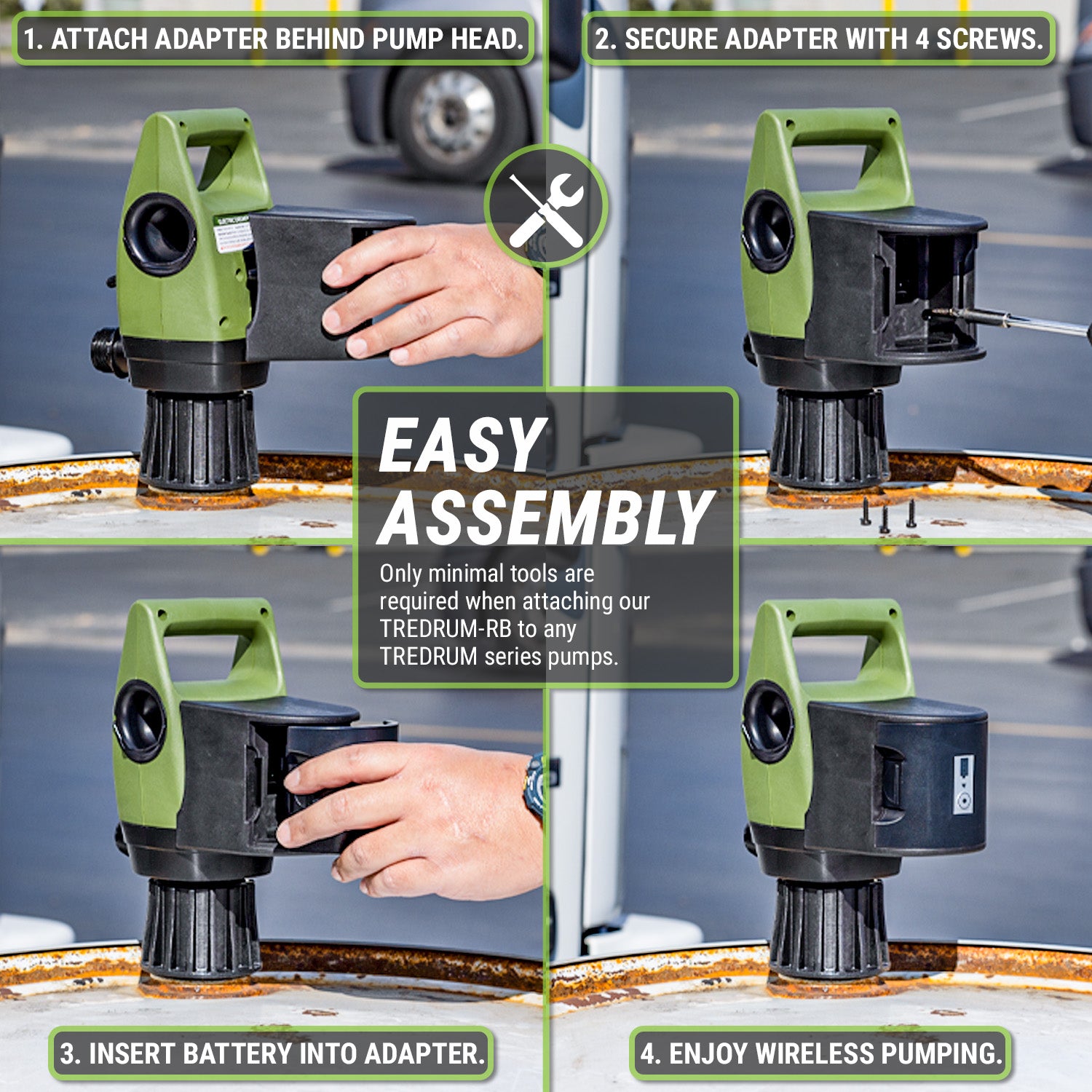 TREDRUM-RB | Rechargeable Battery Kit – TERA PUMP
