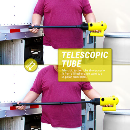 TREDRUME | Telescopic Electric Drum Pump