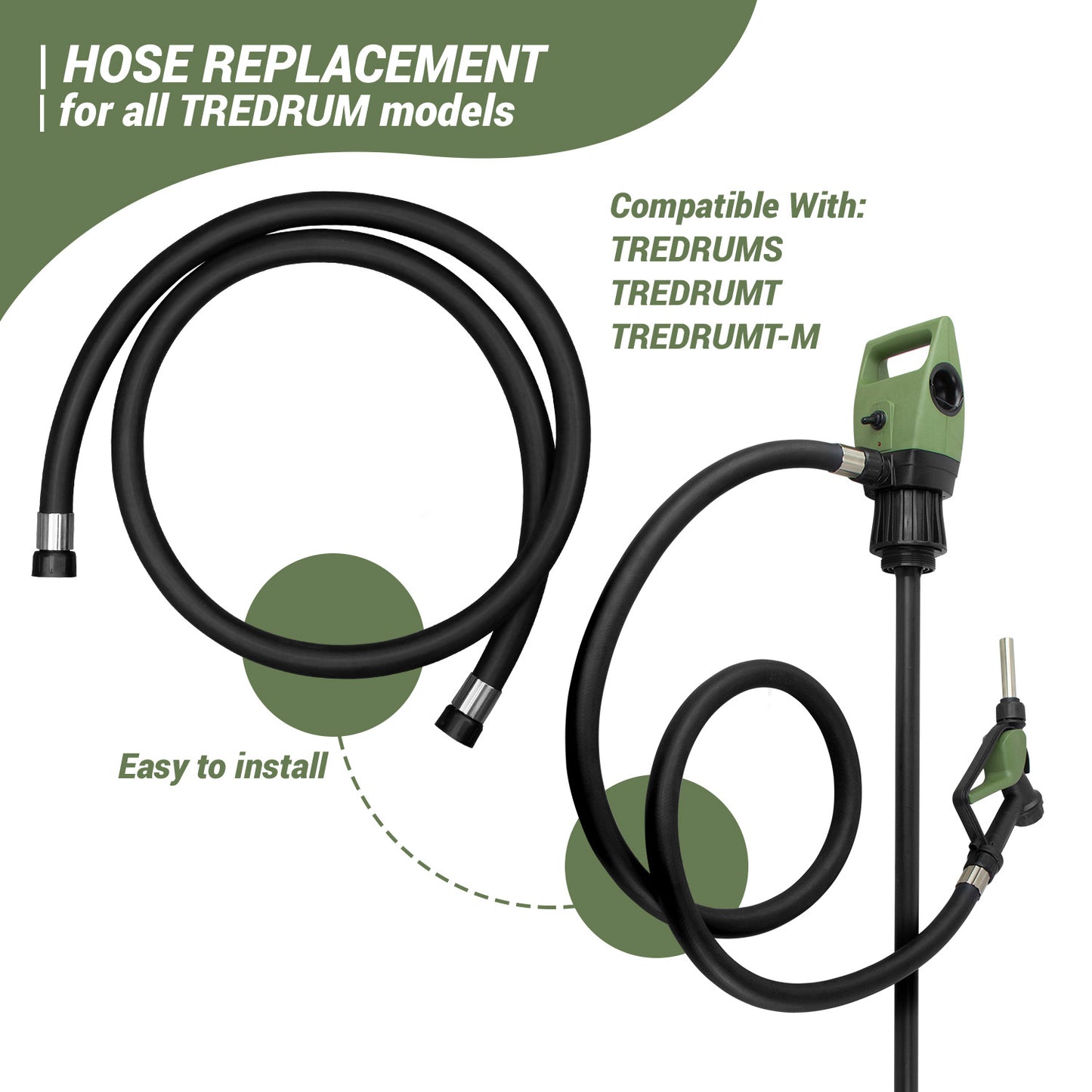 TREDRUMS-HOSE | Replacement Discharge Hose