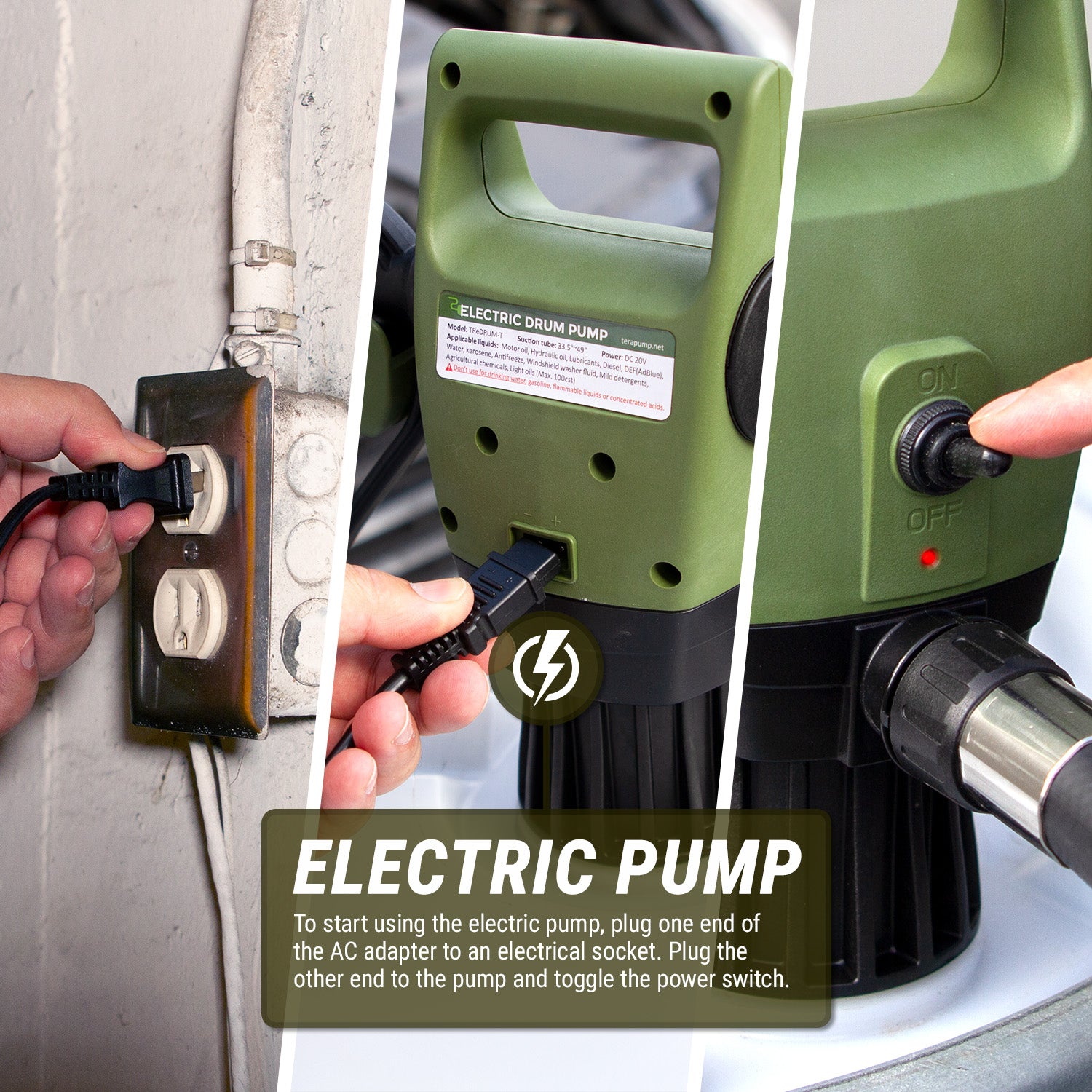 TREDRUMT Telescopic Electric Drum Pump TERA PUMP