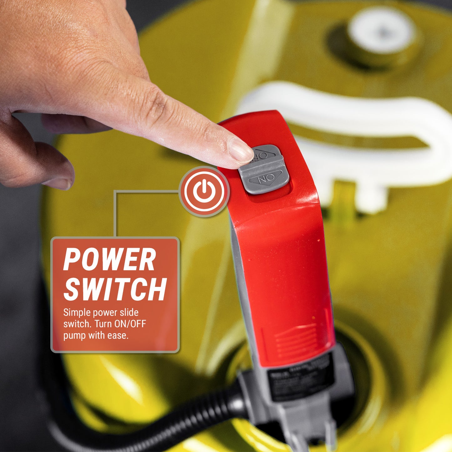 TREP01-TXL | Telescopic Battery Powered Fuel Transfer Pump, 10-ft Hose