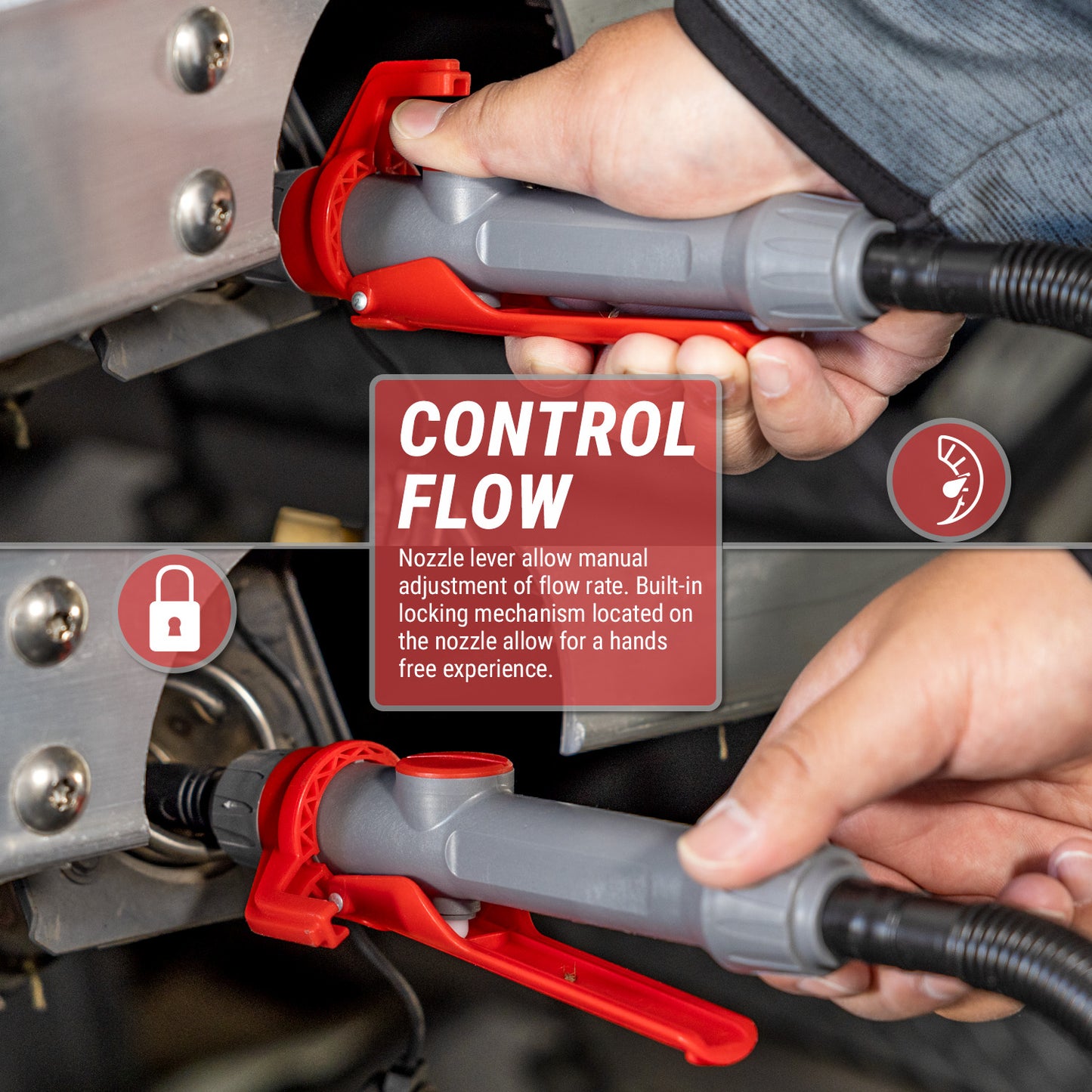TREP01-TXL | Telescopic Battery Powered Fuel Transfer Pump, 10-ft Hose