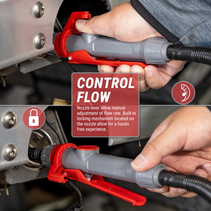 TREP01-TXL | Telescopic Battery Powered Fuel Transfer Pump, 10-ft Hose
