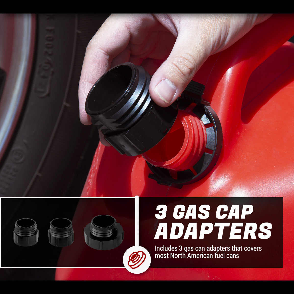 Gas Adapter Type TRFA01-ADPT | Set of Three (3) Gas Can Adapters – TERA PUMP