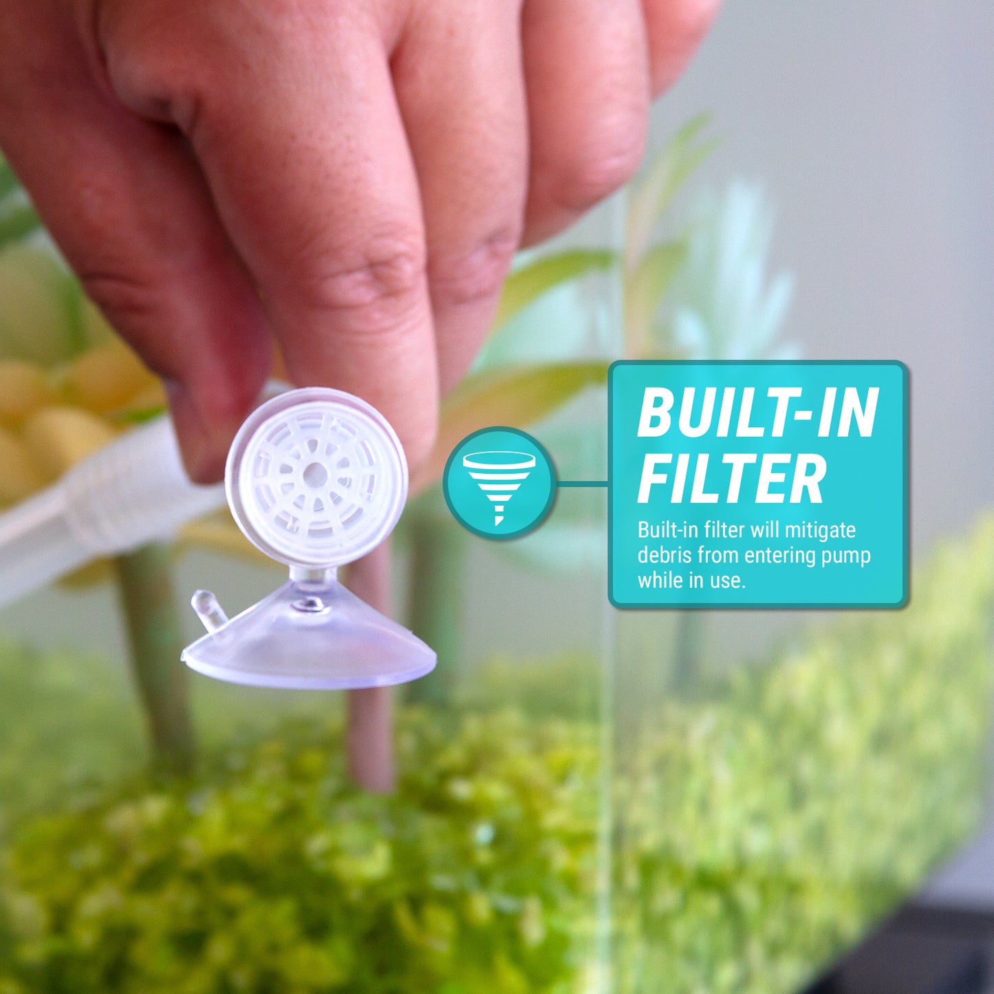 TRFTCLN-S | 10 Gallon or Less Aquarium Gravel Cleaner, BPA-Free