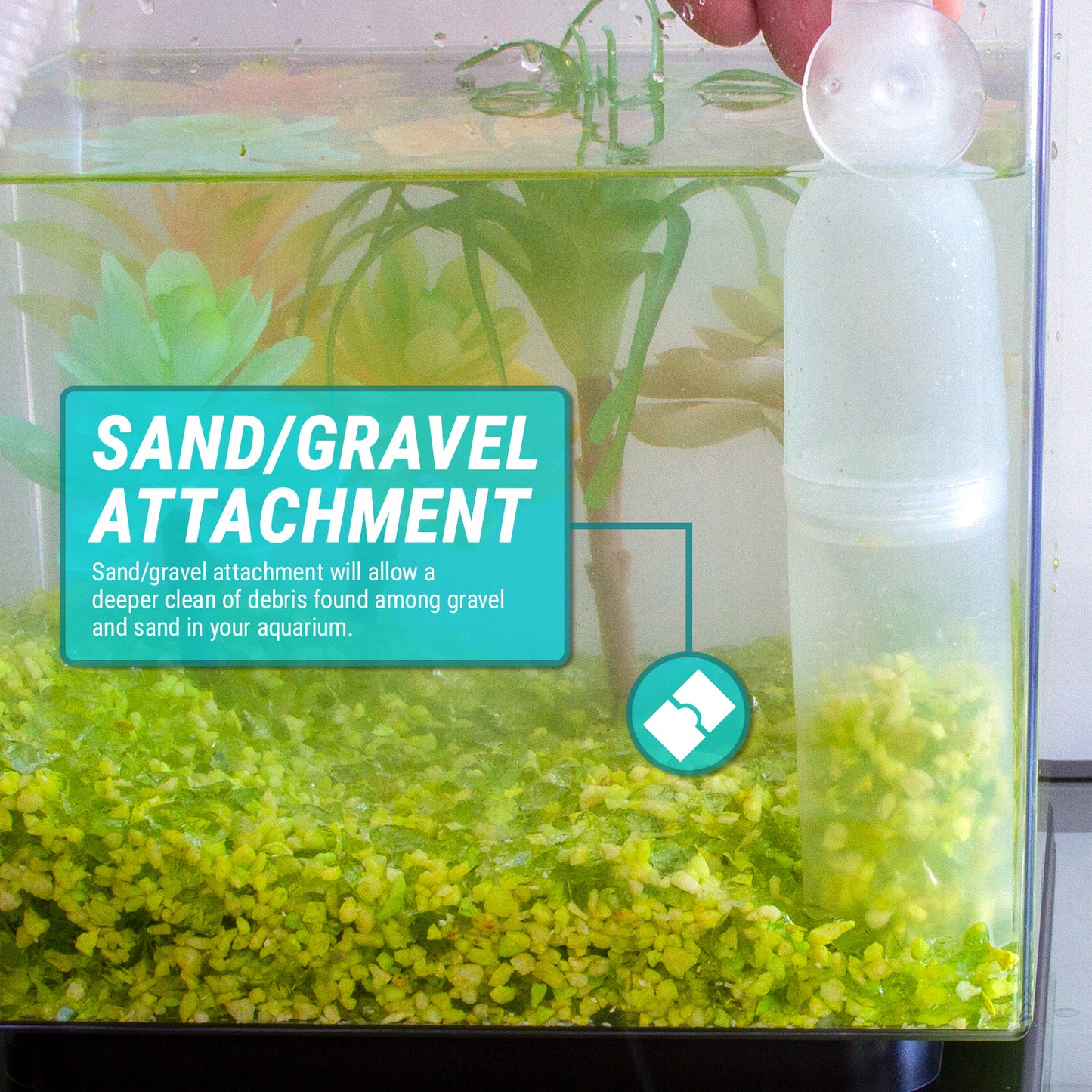 TRFTCLN-XL | 20 Gallon Aquarium Gravel Cleaner, BPA-Free