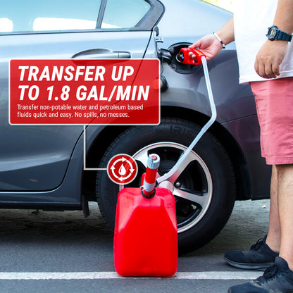 TRHD05 | Battery Powered Fuel Transfer Pump with Gas Pump Style Nozzle