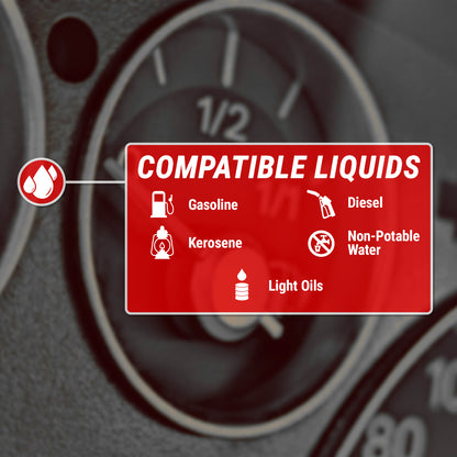 TRHD05 | Battery Powered Fuel Transfer Pump with Gas Pump Style Nozzle