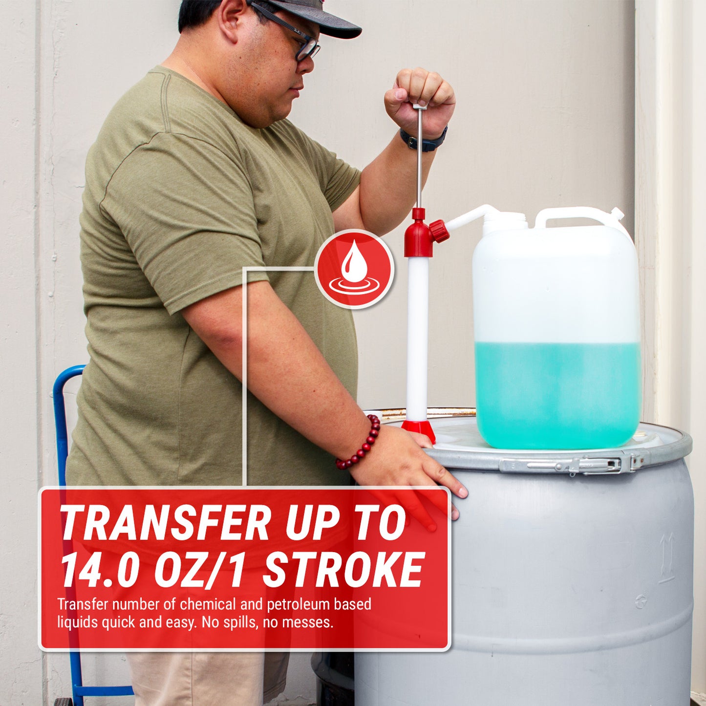 TRLTCD01 | Nylon Chemical Resistant Drum Barrel Pump