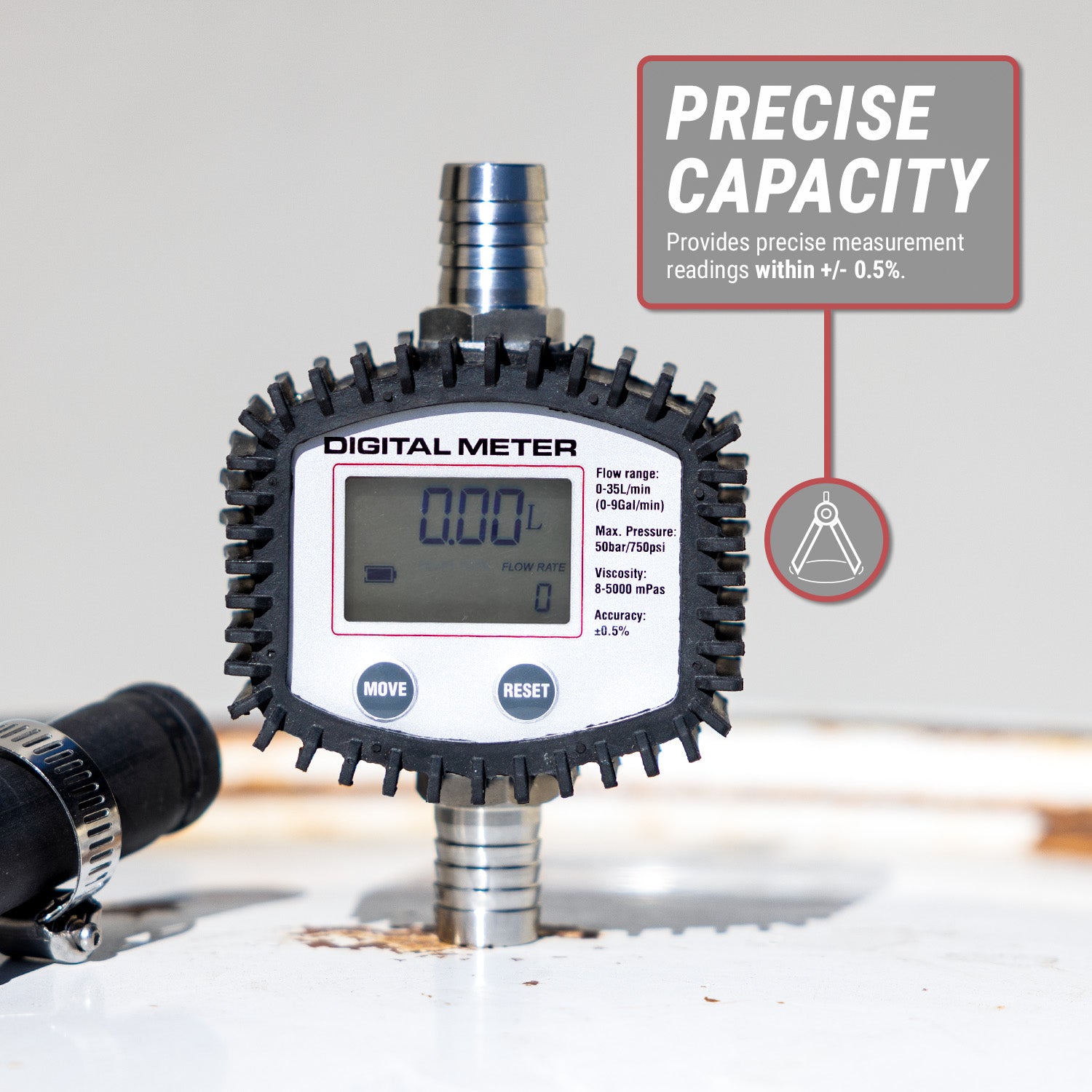 Oil Meter Rack TRMETER-A-OIL | 35L Digital Oil Meter, Only – TERA PUMP