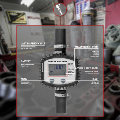 TRMETER-A-OIL | 35L Digital Oil Meter, Only