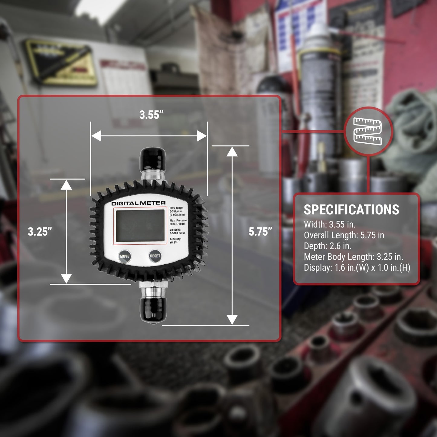 TRMETER-A-OIL | 35L Digital Oil Meter, Only