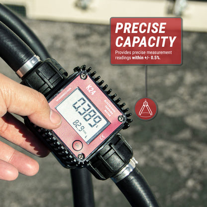 TRMETER-B-LIQ | K24 Electronic Turbine Meter, 6.6FT Hose
