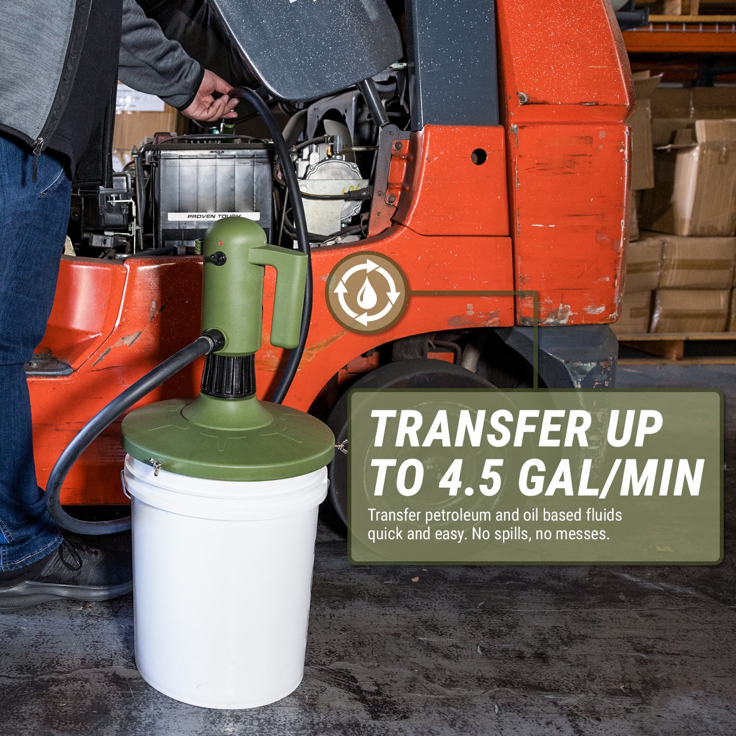 TRPAIL-B | Battery Powered Bucket Transfer Pump