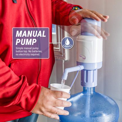 TERA PUMP Manual Water Transfer Pump - BPA-Free For 55 Gallon Drums, 5.5 Gal/Min Flow Control
