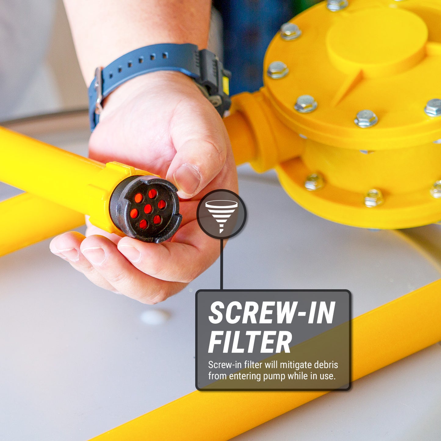 TRRP90P-FILTER  | Replacement Plastic Polypropylene Suction Tube Filter Cap