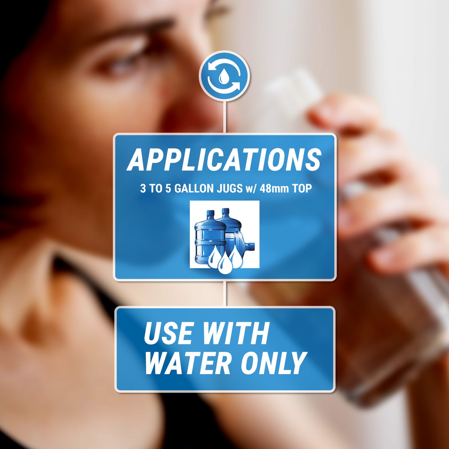 TRRWC02 | Reusable No-Splash Cap Without Probe for Water Jugs